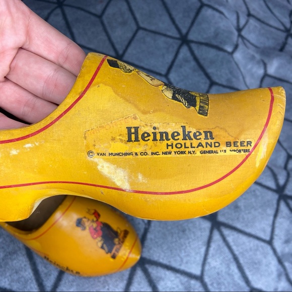 Vintage 1960s Heineken Holland Beer Wooden Clogs Advertisements B1 - Picture 2 of 8